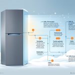 Motivos de hielo en la parte trasera de la nevera